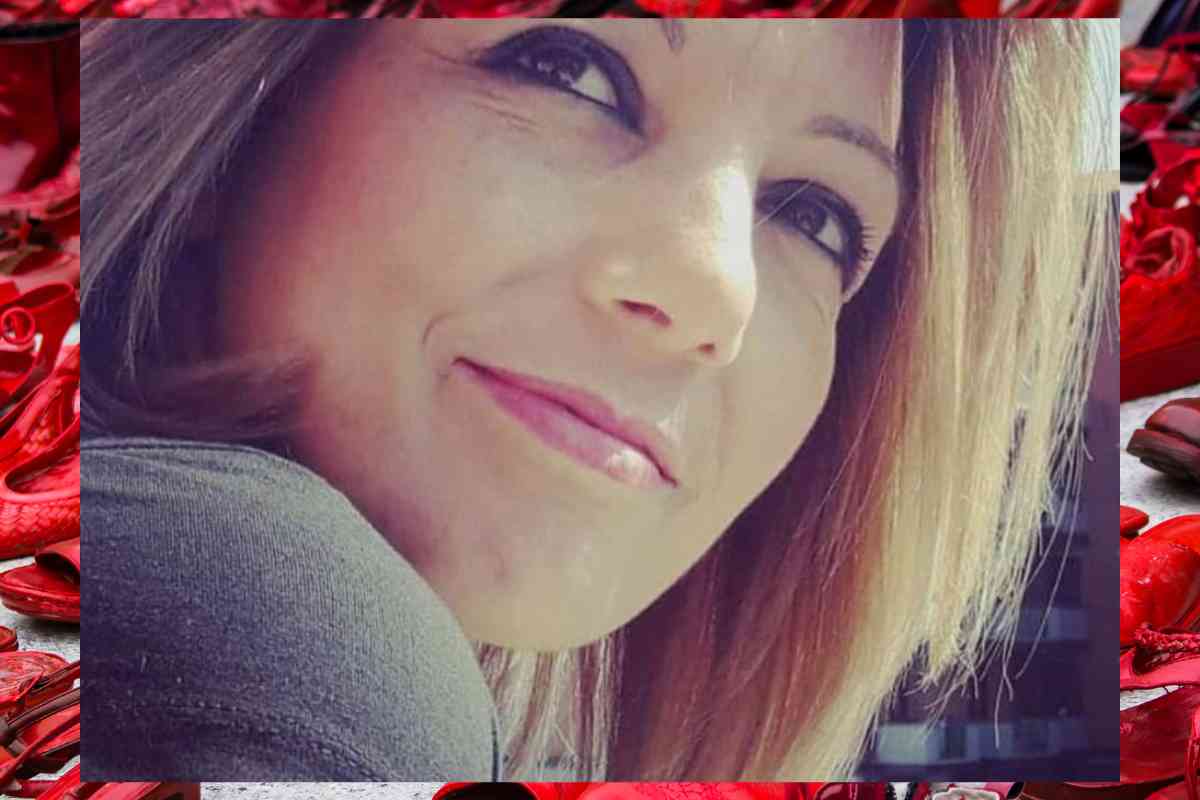 Giovanna Frino e sullo sfondo scarpette rosse