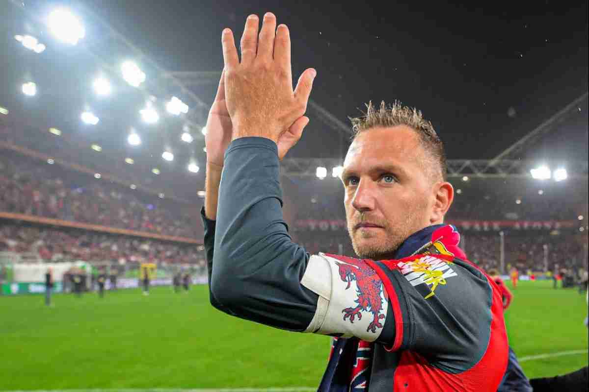 mimmo criscito nel giorno del suo addio al calcio giocato