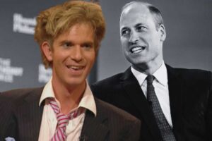 Ben Duncan e dietro in bianco e nero il principe William