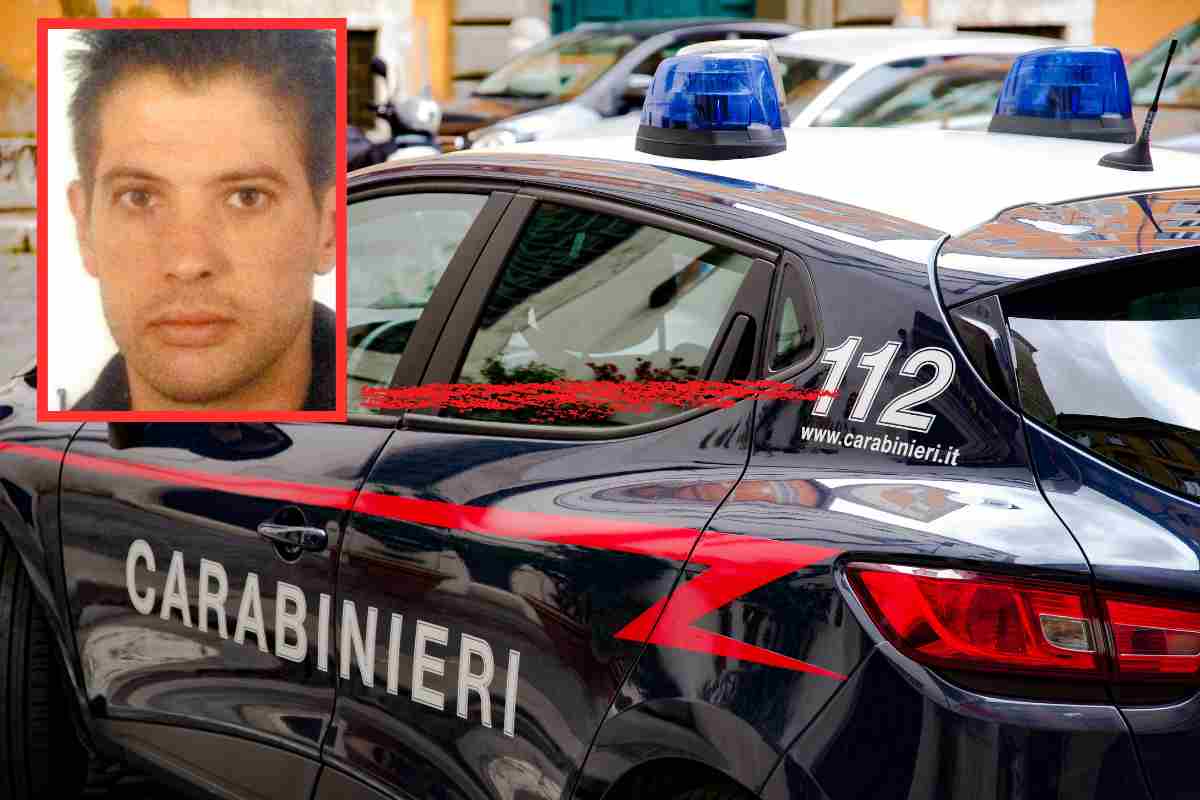 foto di pasquale iacovone e auto dei carabinieri